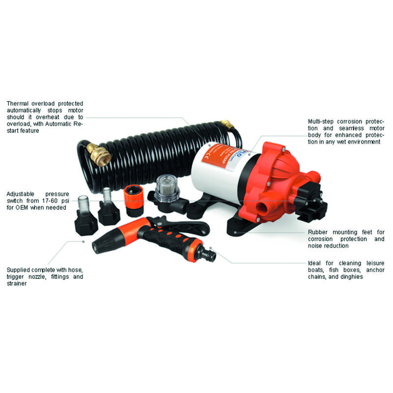 Spolpumpkit Seaflo 11,3l 12v