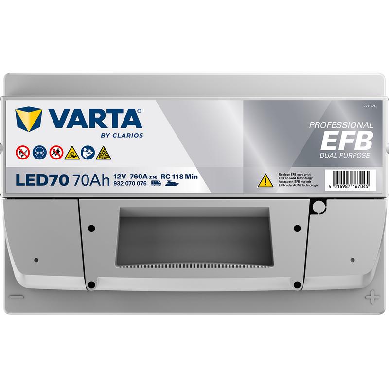 Batteri Varta Efb 70ah 760cca
