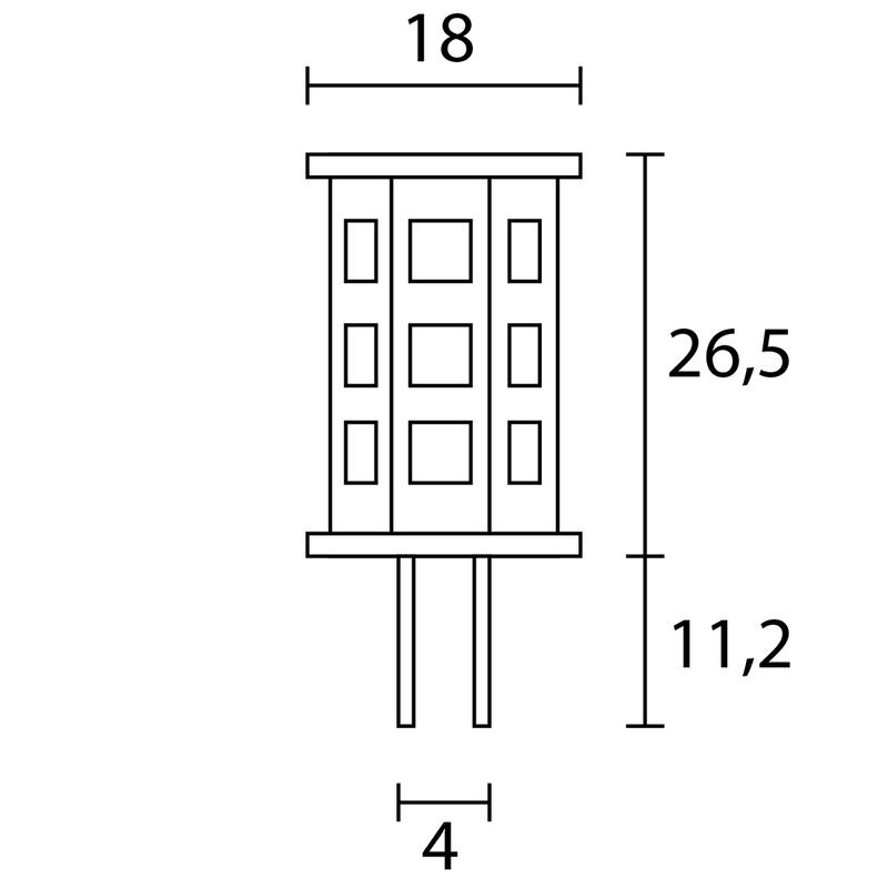 Ledlampa 10-30v G4-towr