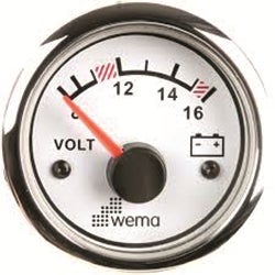 Voltmätare Digital Wema Rf/vit