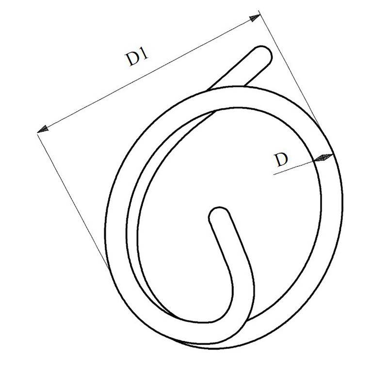 Fjäderring 5st 2.0x25mm