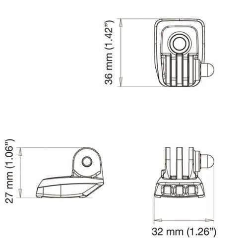 Rokk Mini Bas Rörfäste 19-34mm