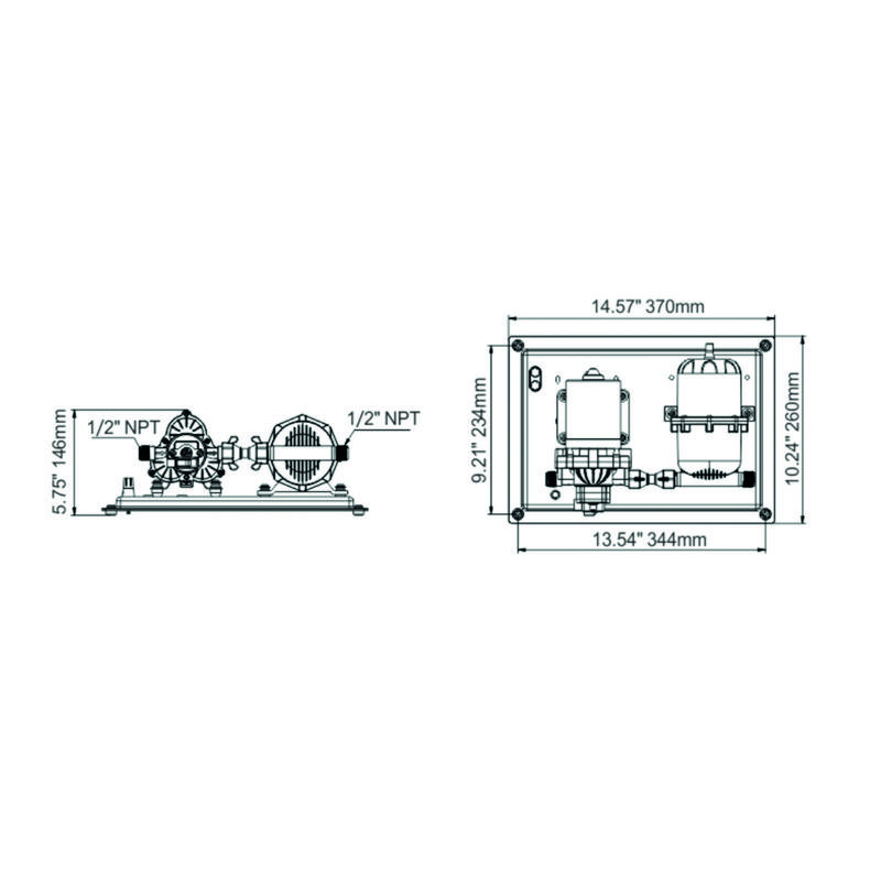 Pentrypumpsystem 11,3l 12v