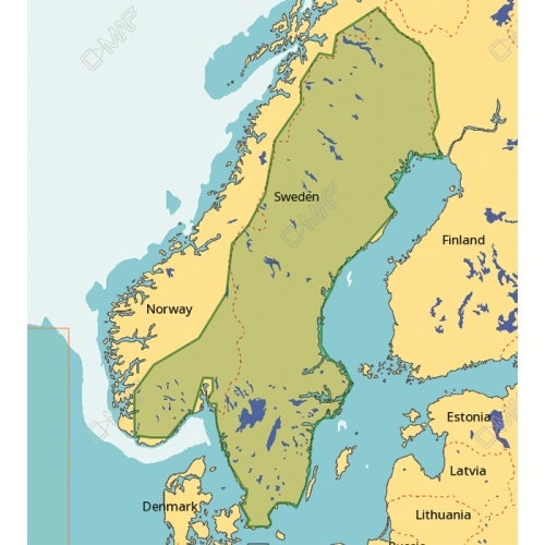 C-map Discover Y206 Västkusten