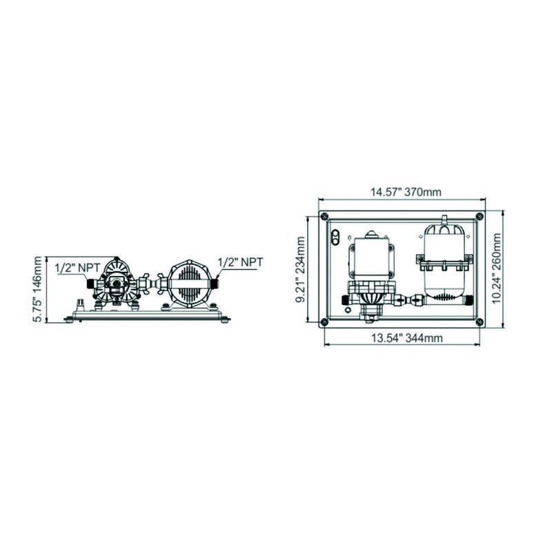 Pentrypumpsystem 11,3l 12v