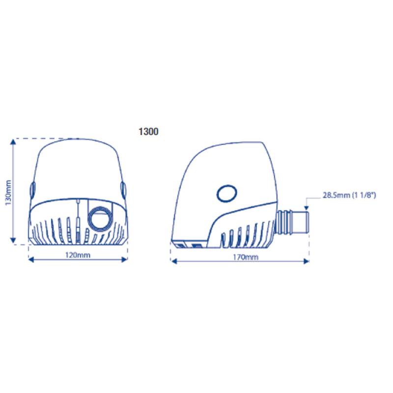 Länspump Whaleorca 1300gph 24v
