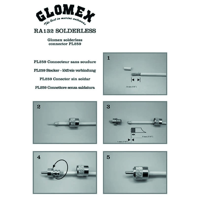 Glomex Pl259 Rg58 Twist On
