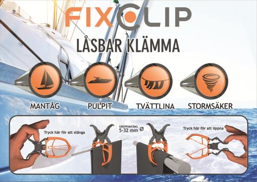 Fixclip 5-32mm 6-p Blå/vit