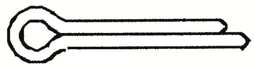 Saxpinne 8st 2,5x12mm