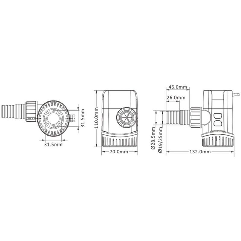 Länspump Auto Timer 70l 12v