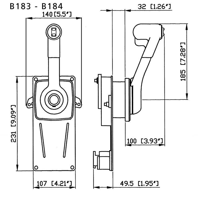 Växelreglage Inf B183 Sl-3