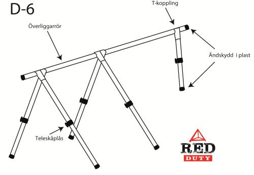 Däckställning Red Duty 6m