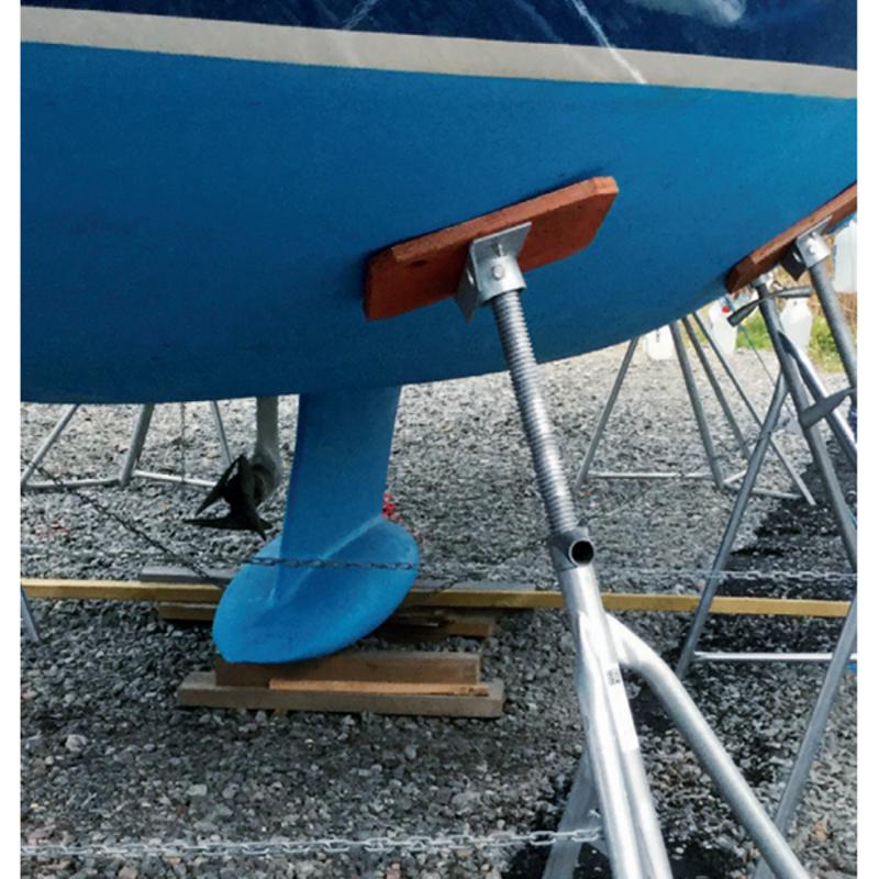 Motorbåtsstötta 60- Galv/kit