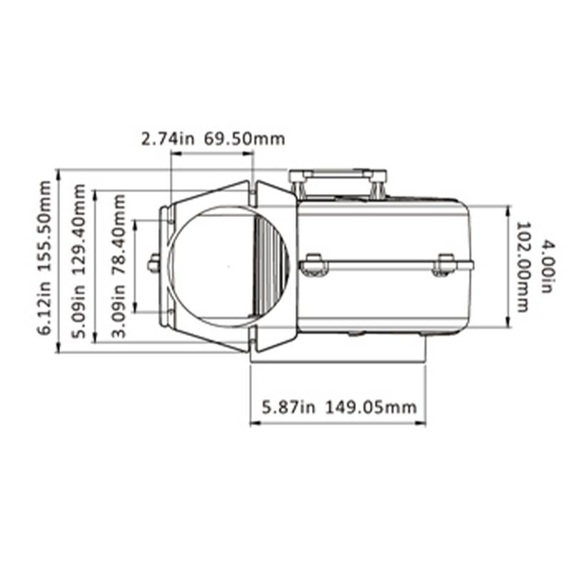 Motorrumsfläkt 12v 550m3/tim.