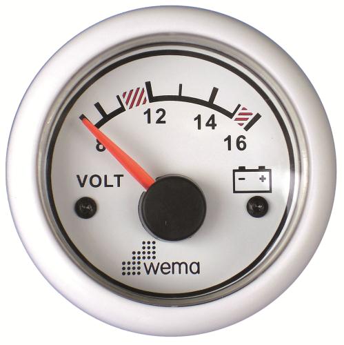 Voltmätare Digital Wema Rf/vit