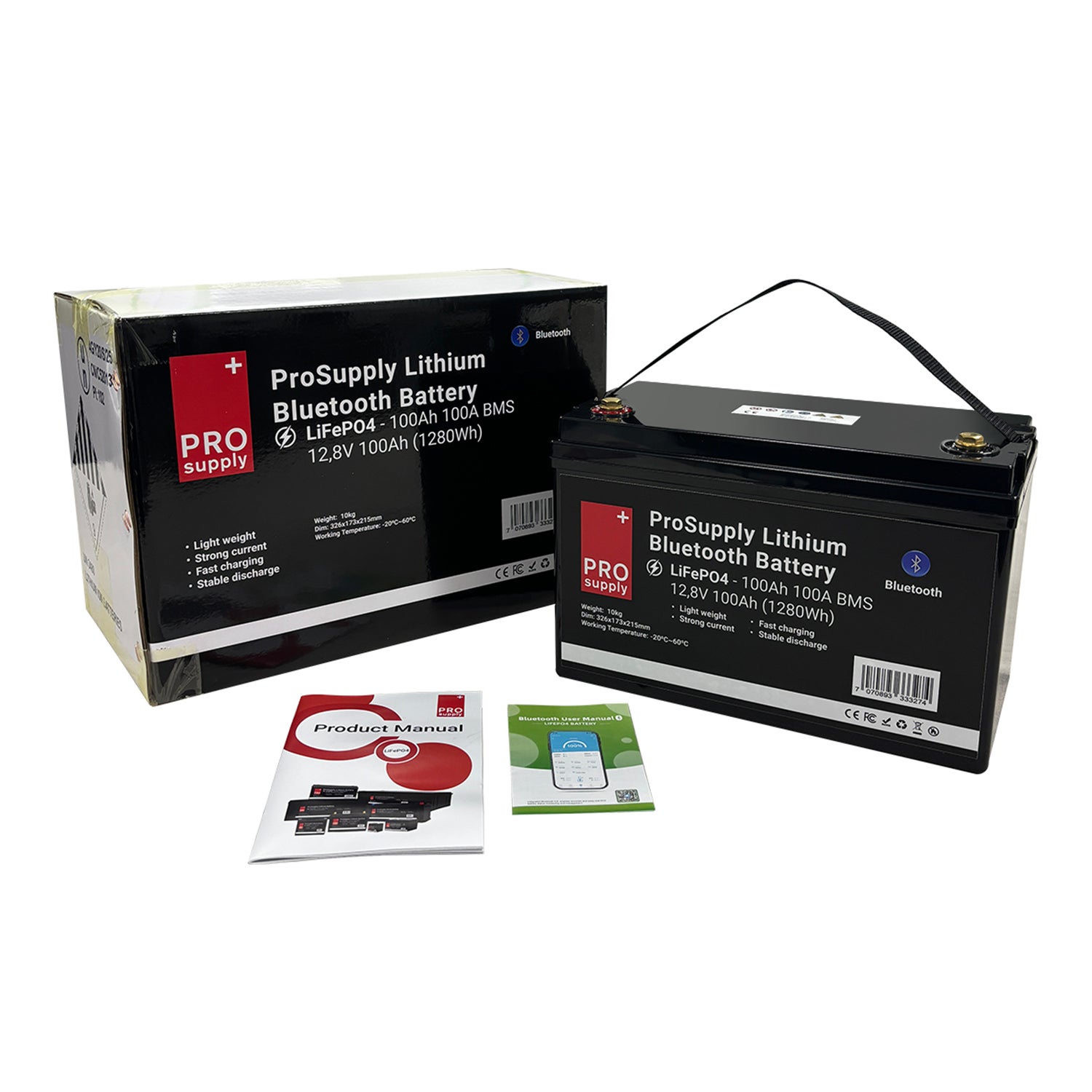 Litiumbatteri 12v 100ah Bt