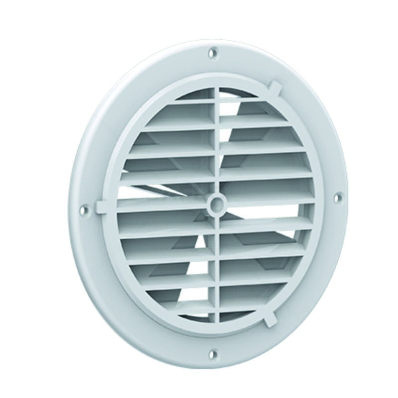 Ventil Vit Plast Rund 164mm