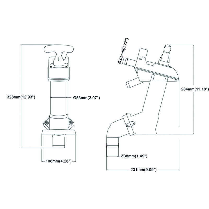 Toalettpump Twist'n Lock