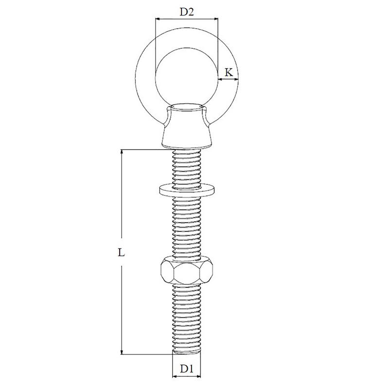 Öglebult Rf M10 100mm