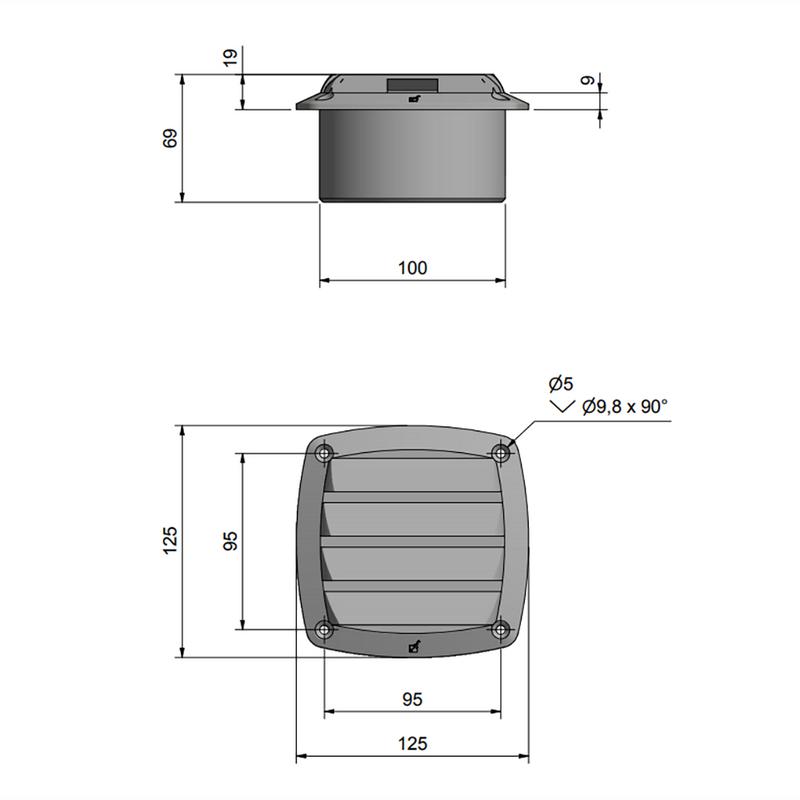 Ventilgaller 125 Stos Vit Roca