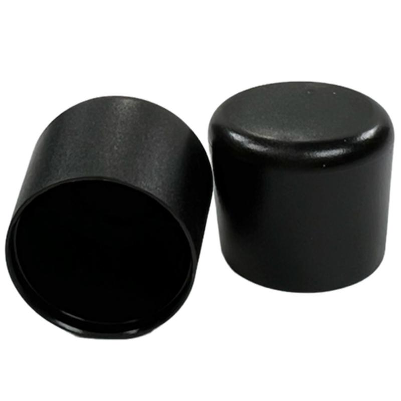 Ändplugg Svart 25mm 2-pack