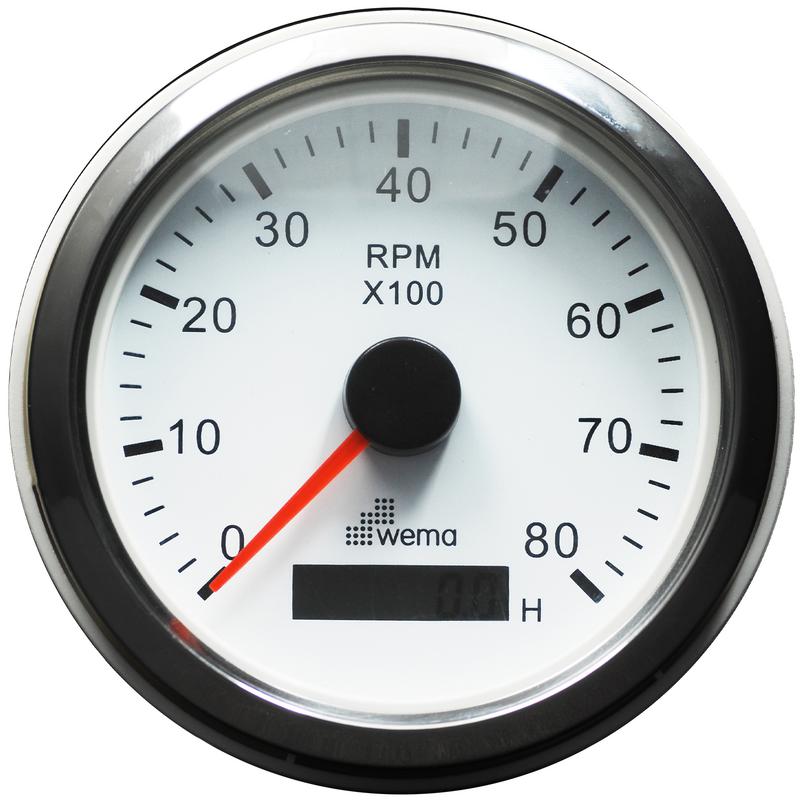 Varvräknare 8000v 85mm Rf/vit