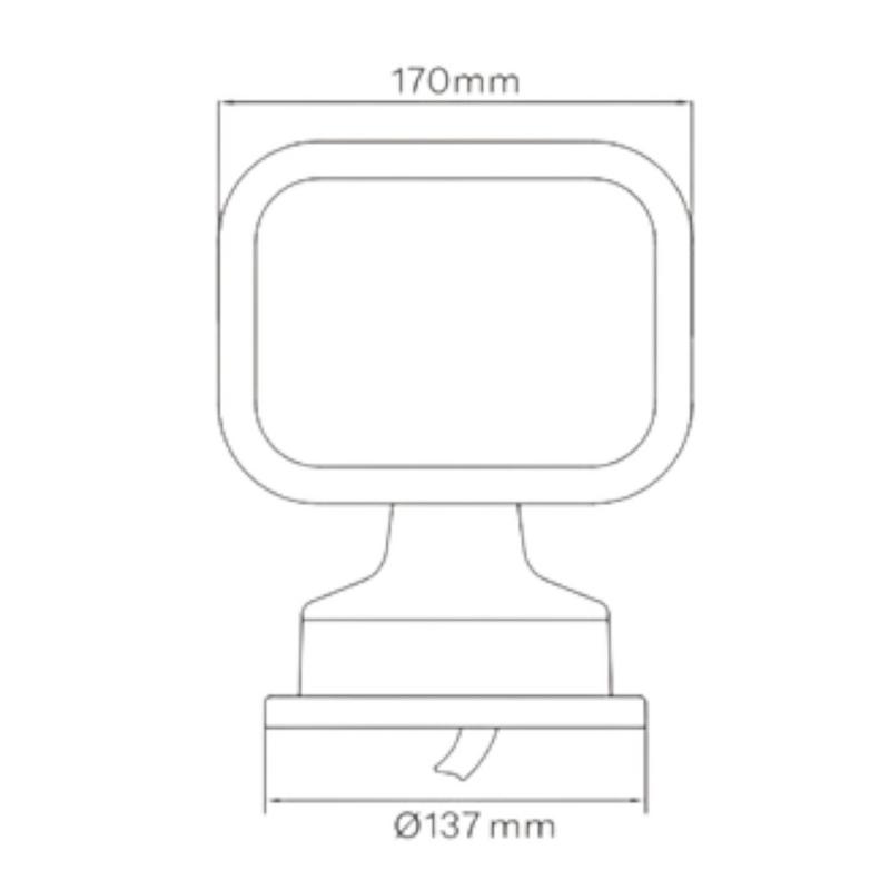 Strålkastare 28w Led Vit