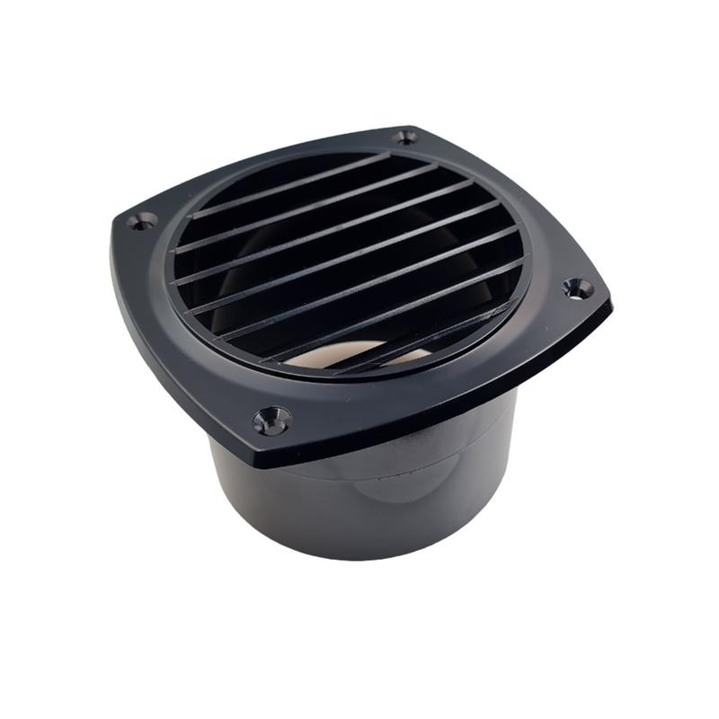Ventilationsgaller 125x125 Sv.