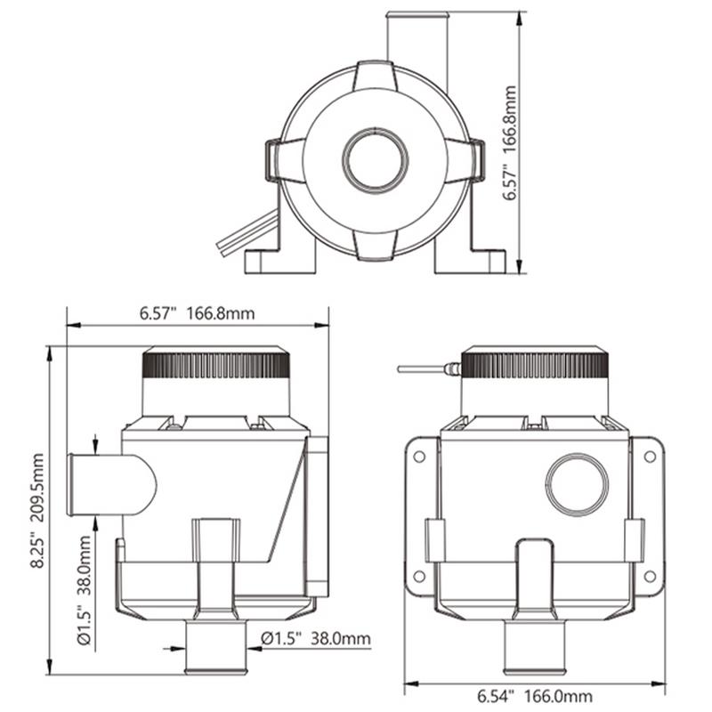 Spolpump Seaflo 14400l/h 12v