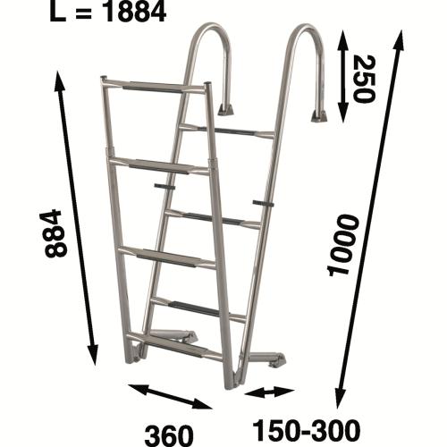 Stege För Snipa 7steg 188cm