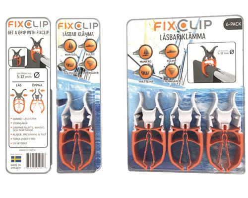 Fixclip 5-32mm 6-p Blå/vit