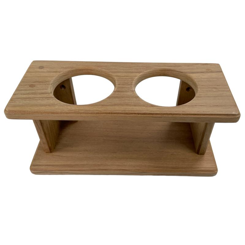 Glashållare 2 Glas Teak