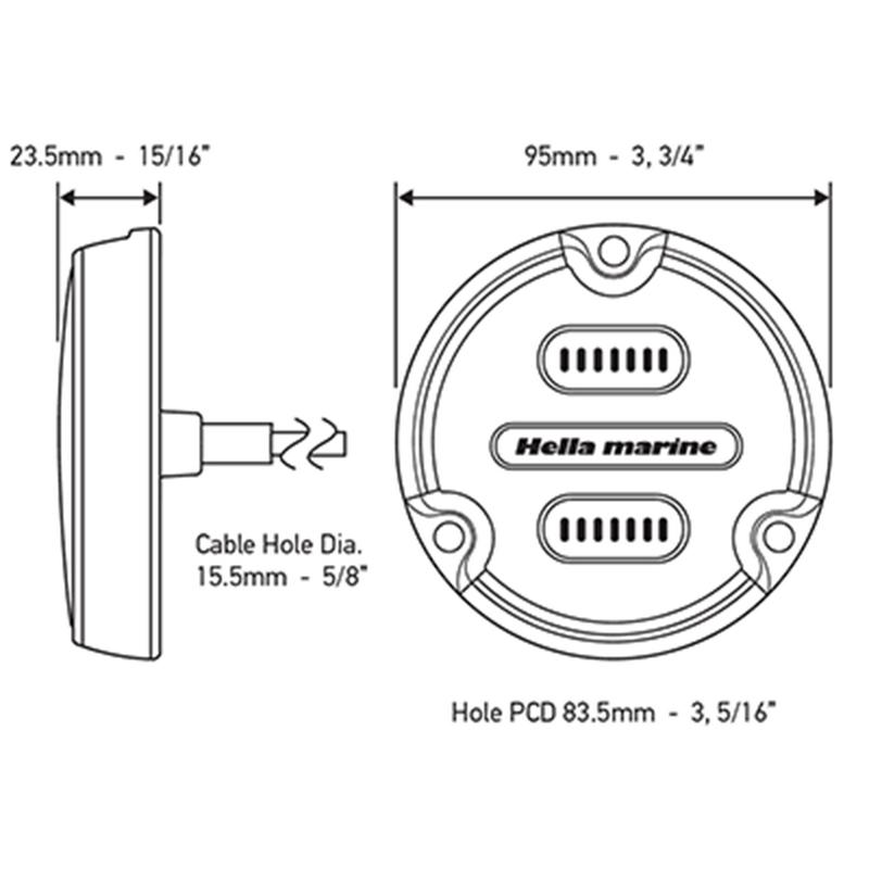 Hella Apelo A1 15w Rgb Svart
