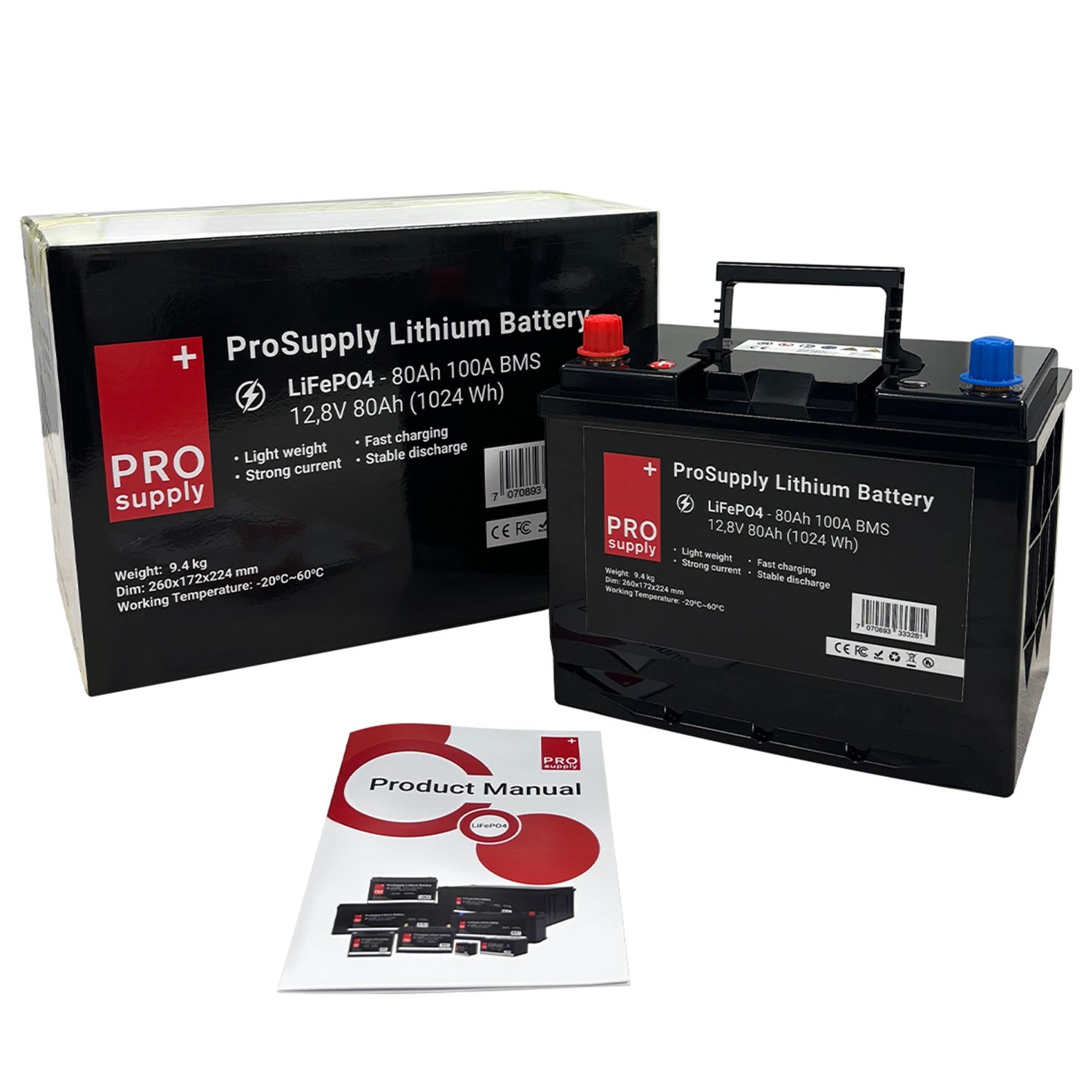 Litiumbatteri 12v 80ah