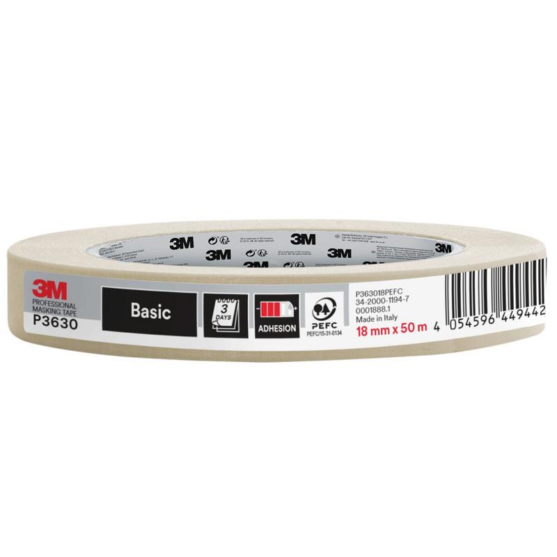 Maskeringstejp 3m 18mm 50m