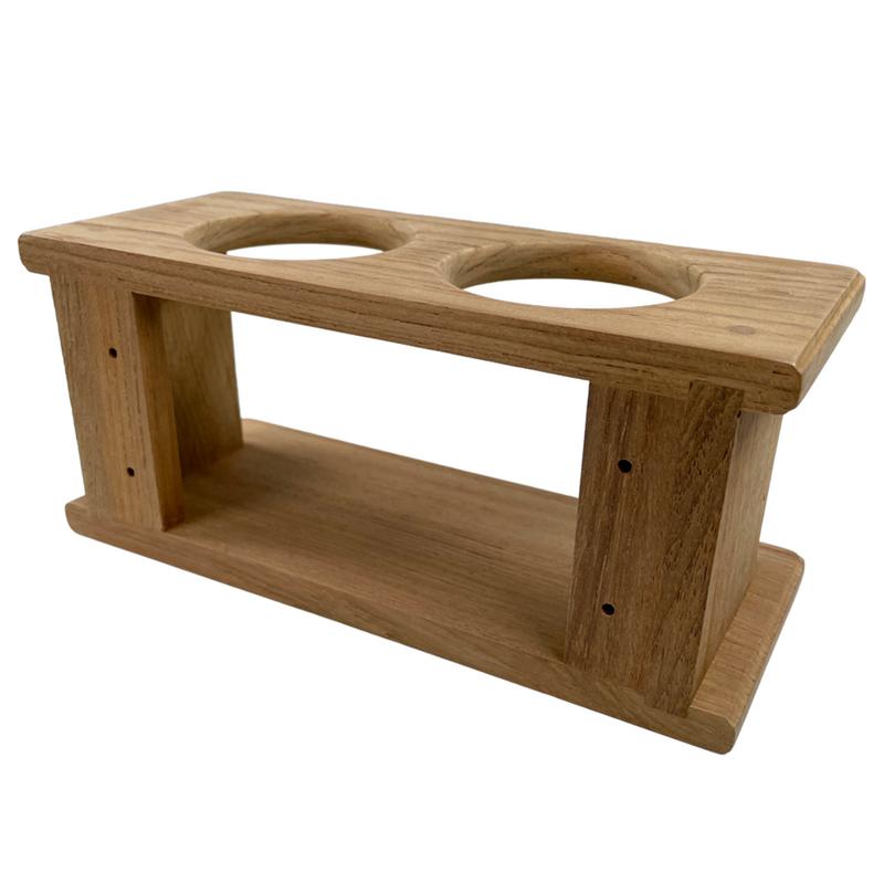 Glashållare 2 Glas Teak
