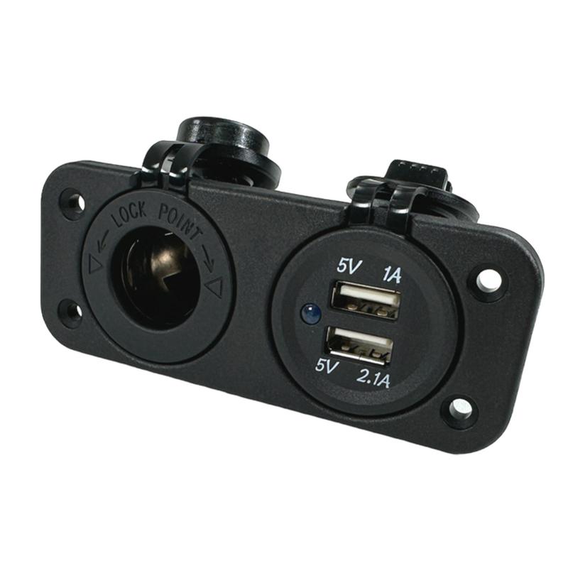 Eluttag 12v Med 2 X Usb-a