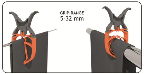 Fixclip 5-32mm 6-p Blå/vit