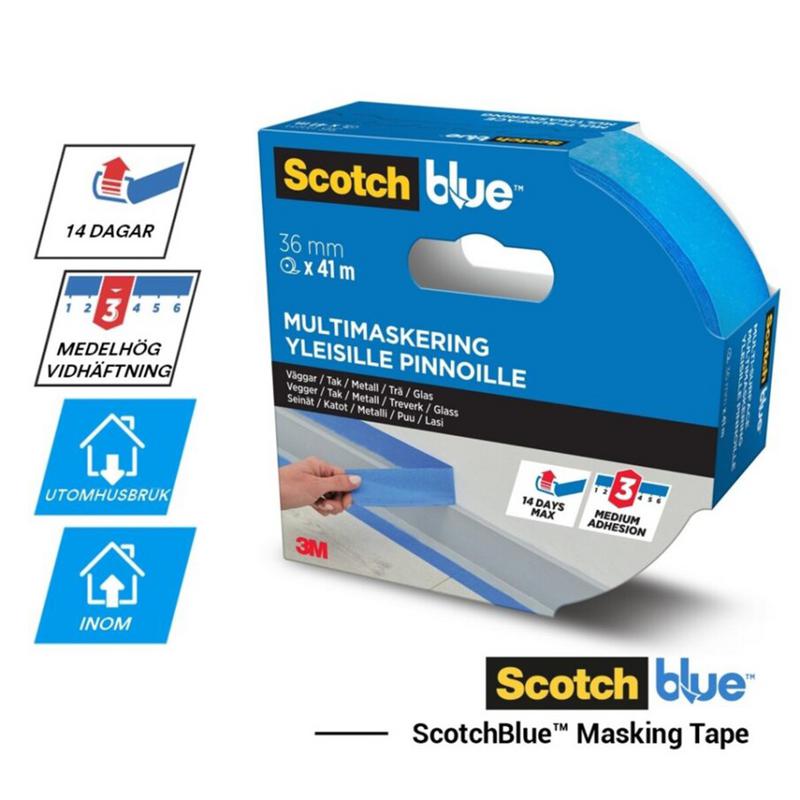 Masktejp Scotch Blue 36mm 41m