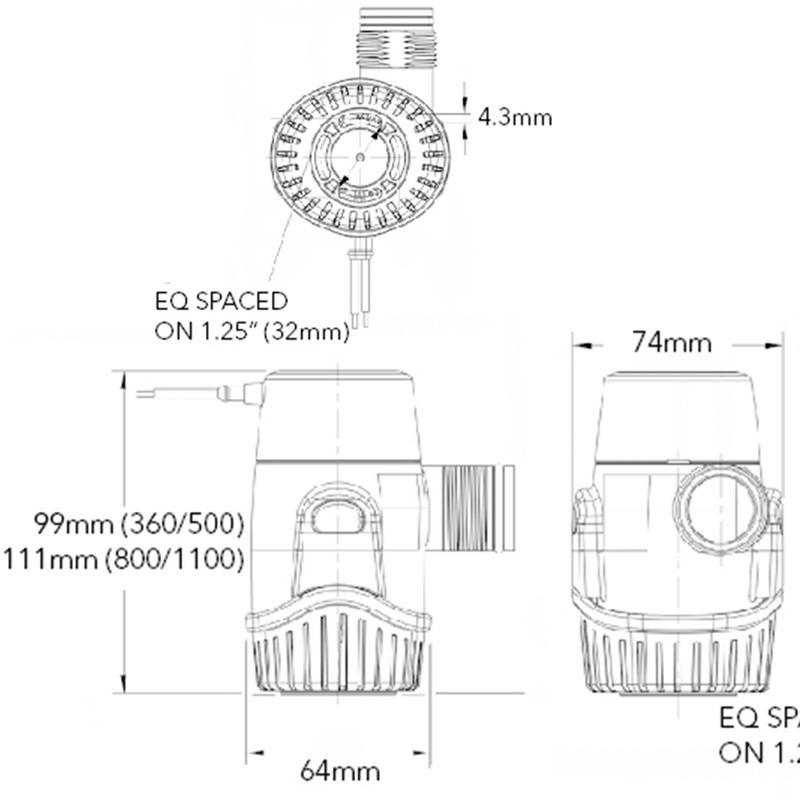 Rule Pump 360 12v