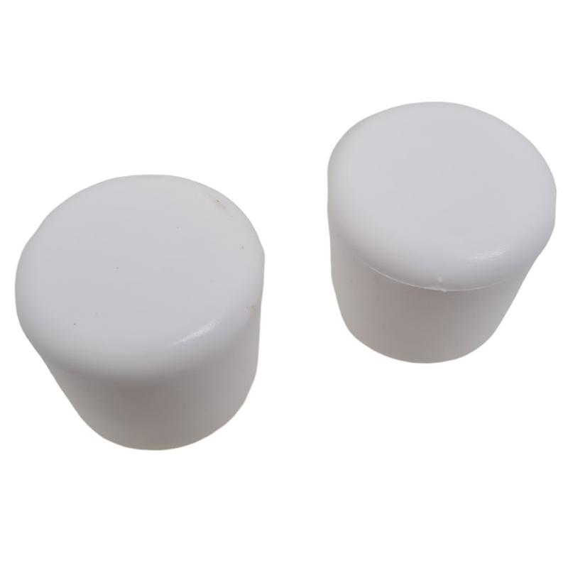 Ändplugg 25mm Vit 2-pack
