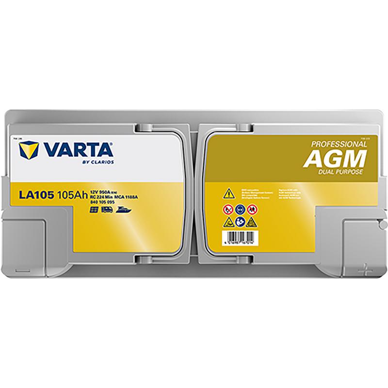Batteri Varta Agm Dual 105ah