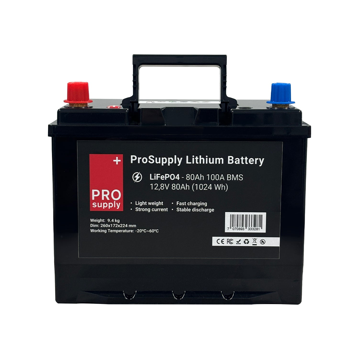Litiumbatteri 12v 80ah