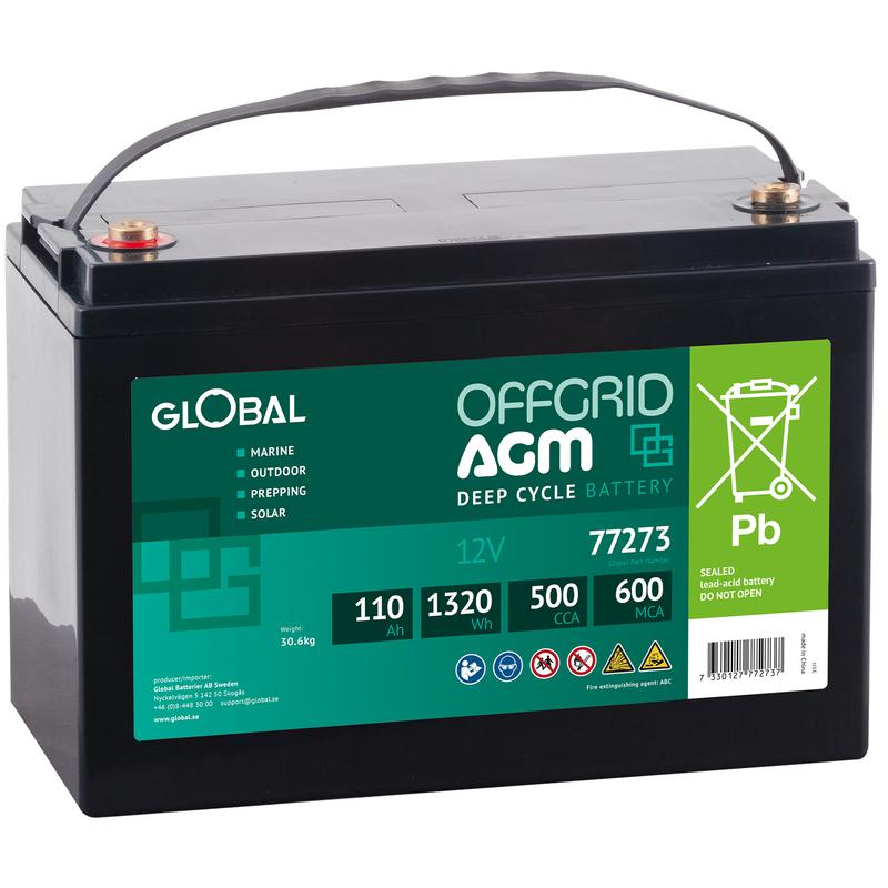 Batteri Global Agm Dc 110ah